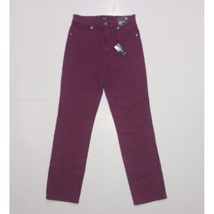 Express Jeans Womans 6R Denim Modern Straight Super High Rise Purple